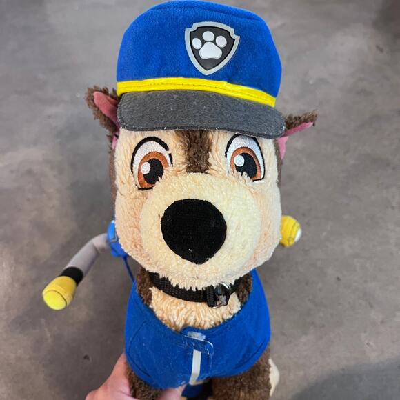 Build a Bear BAB Paw Patrol Chase cop pup stuffy gender neutral medium size - Picture 8 of 8